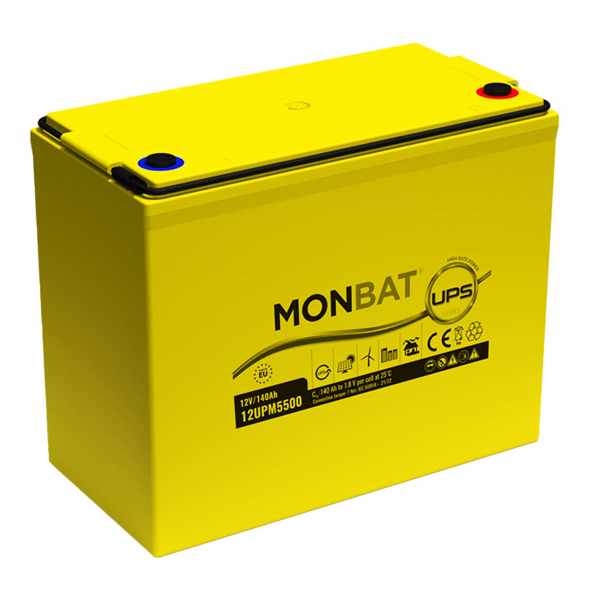 Акумулятор для ДБЖ MONBAT High Rate Power Top AGM 6СТ-140 (12UPM5500)
